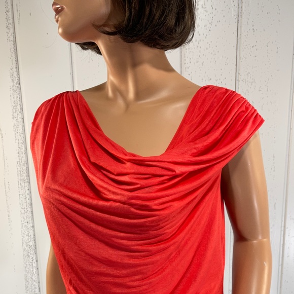 *Laundry by Shelli Segal Women's Layered Draped Sleeveless Top Sz L - Picture 5 of 10
